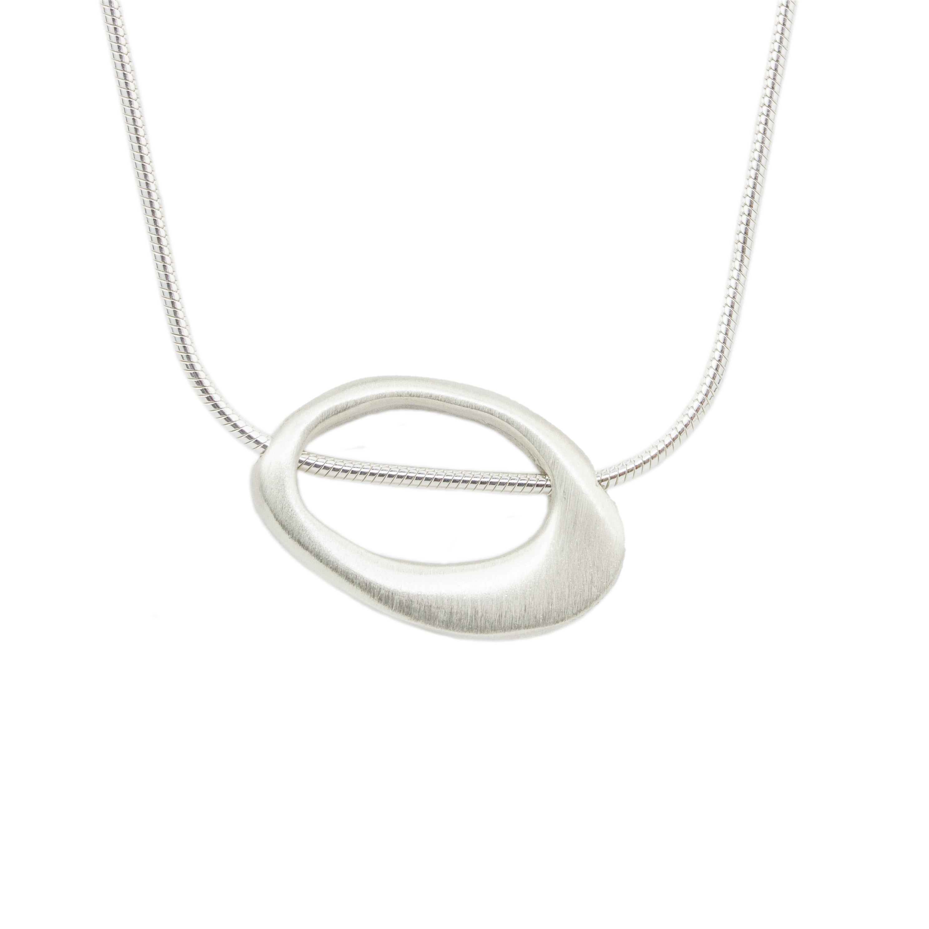 Horizontal Oval Necklace