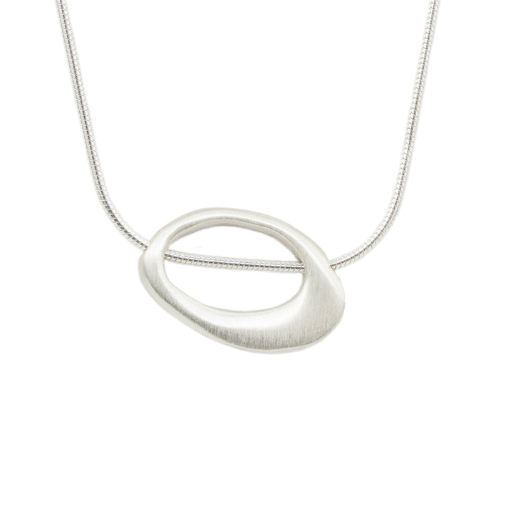 Horizontal Oval Necklace