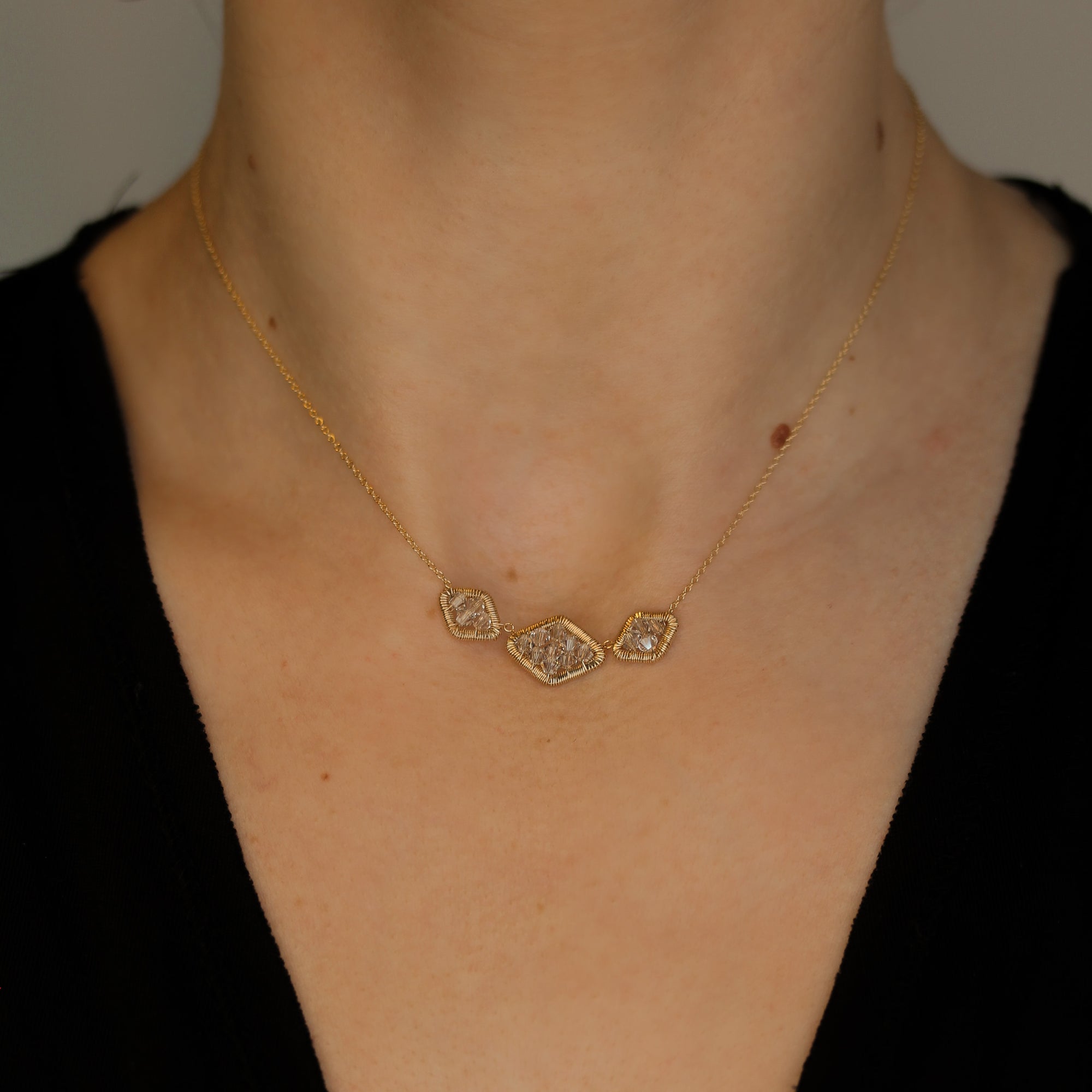 Triple Linked Necklace
