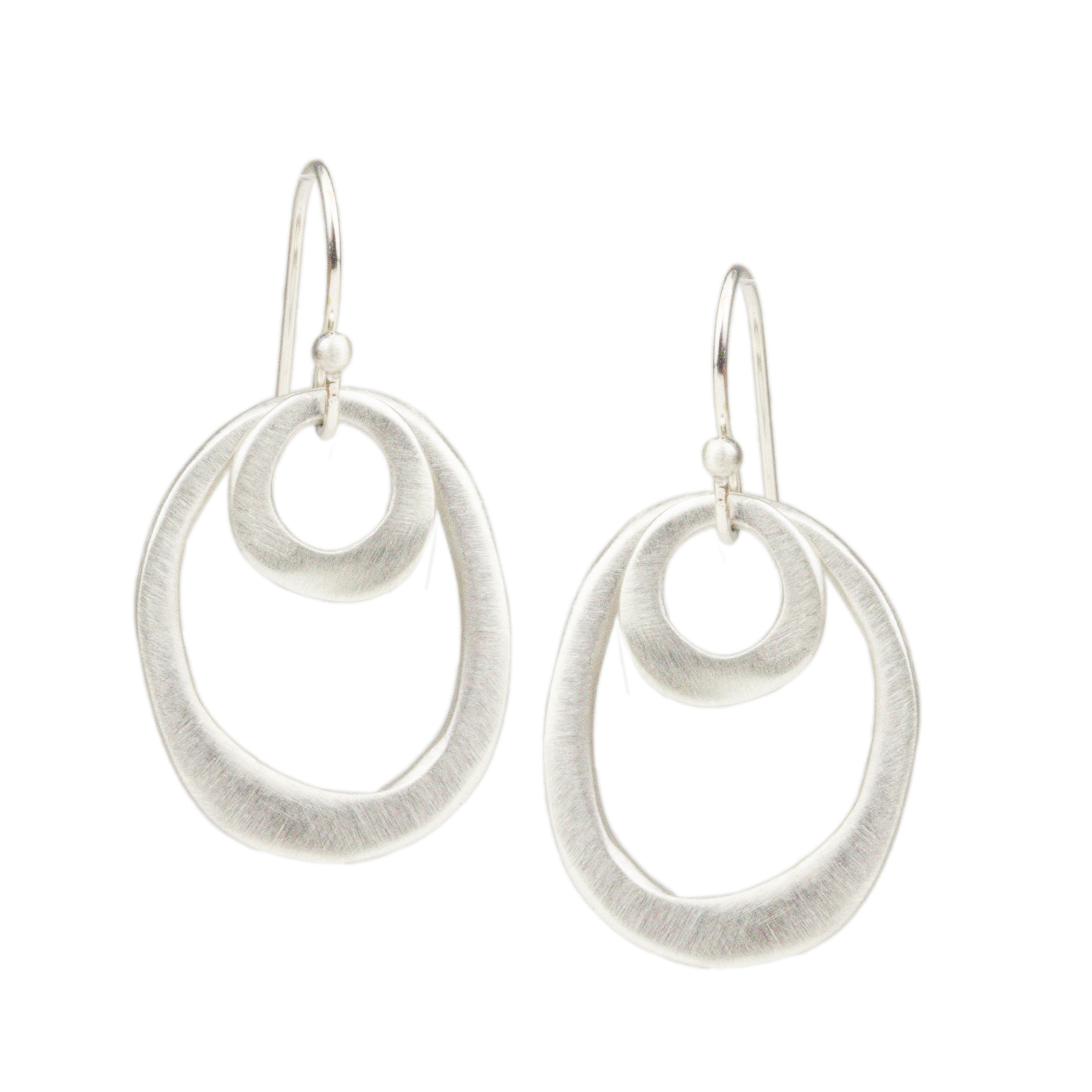 Circle in Oval Earrings