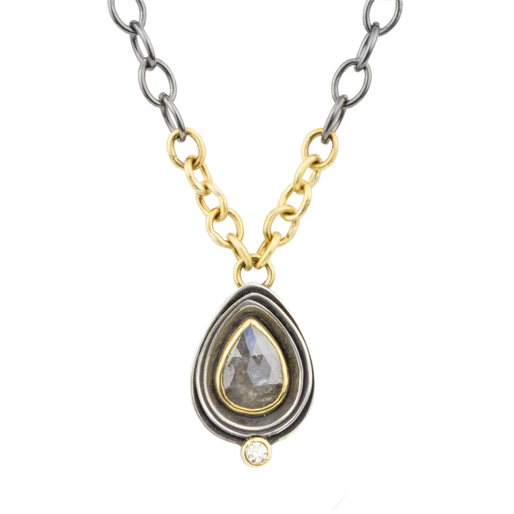 Grey Diamond Nest Necklace