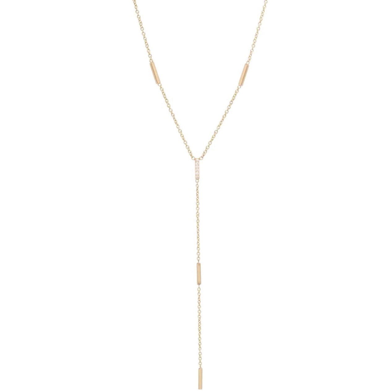 Bar Lariat Necklace-Zoë Chicco