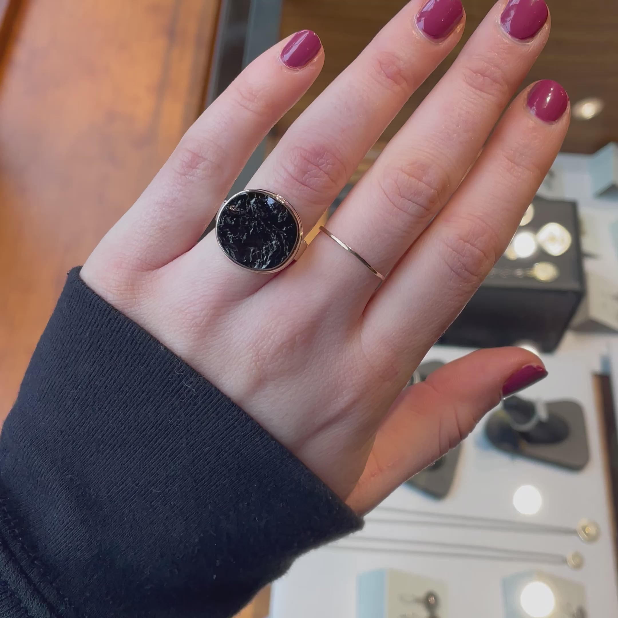 Black Tourmaline Ring