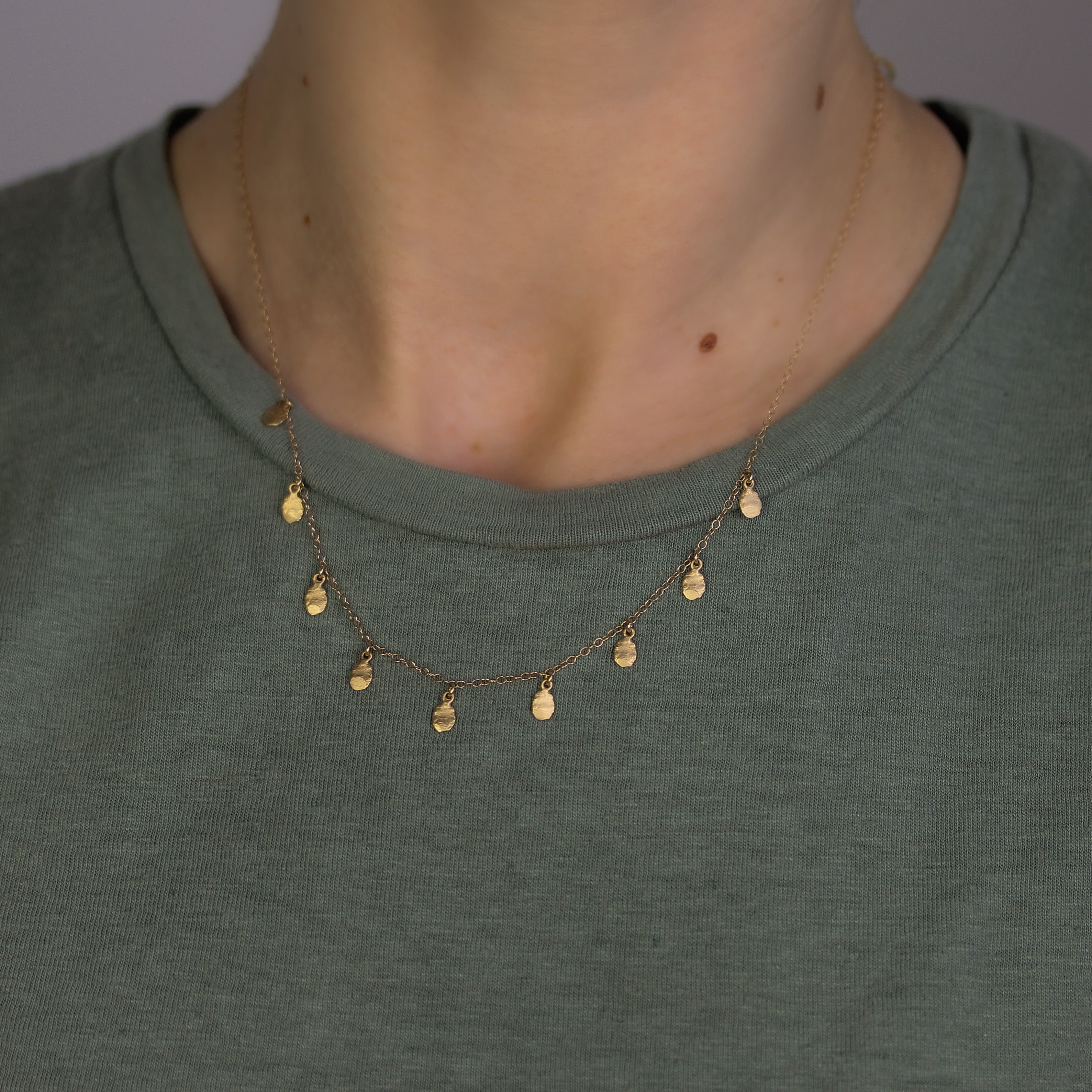 Golden Flake Necklace-Victoria Cunningham