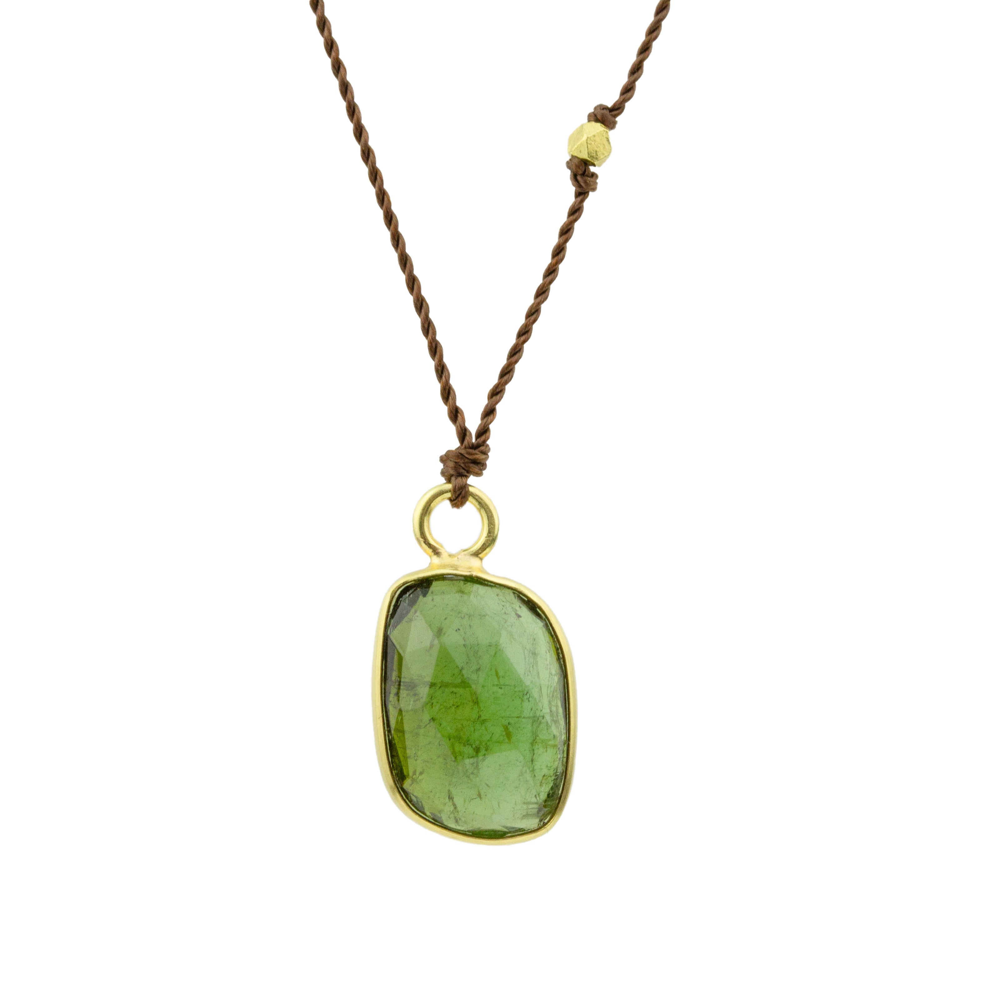 Green Tourmaline Necklace-Margaret Solow