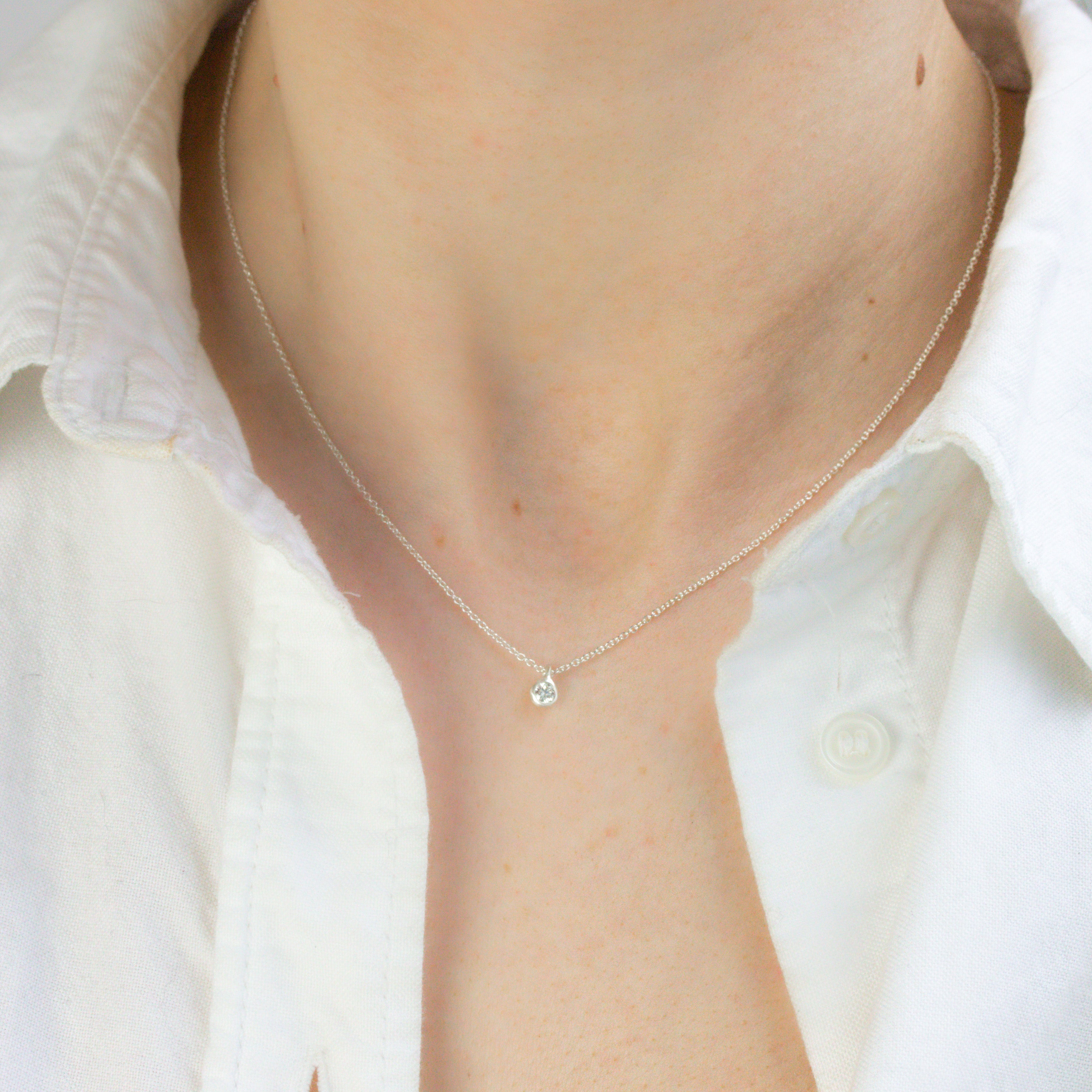 Just A Diamond .12ct Necklace-Branch