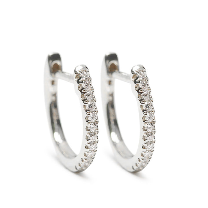 Pixie White Gold Hoops
