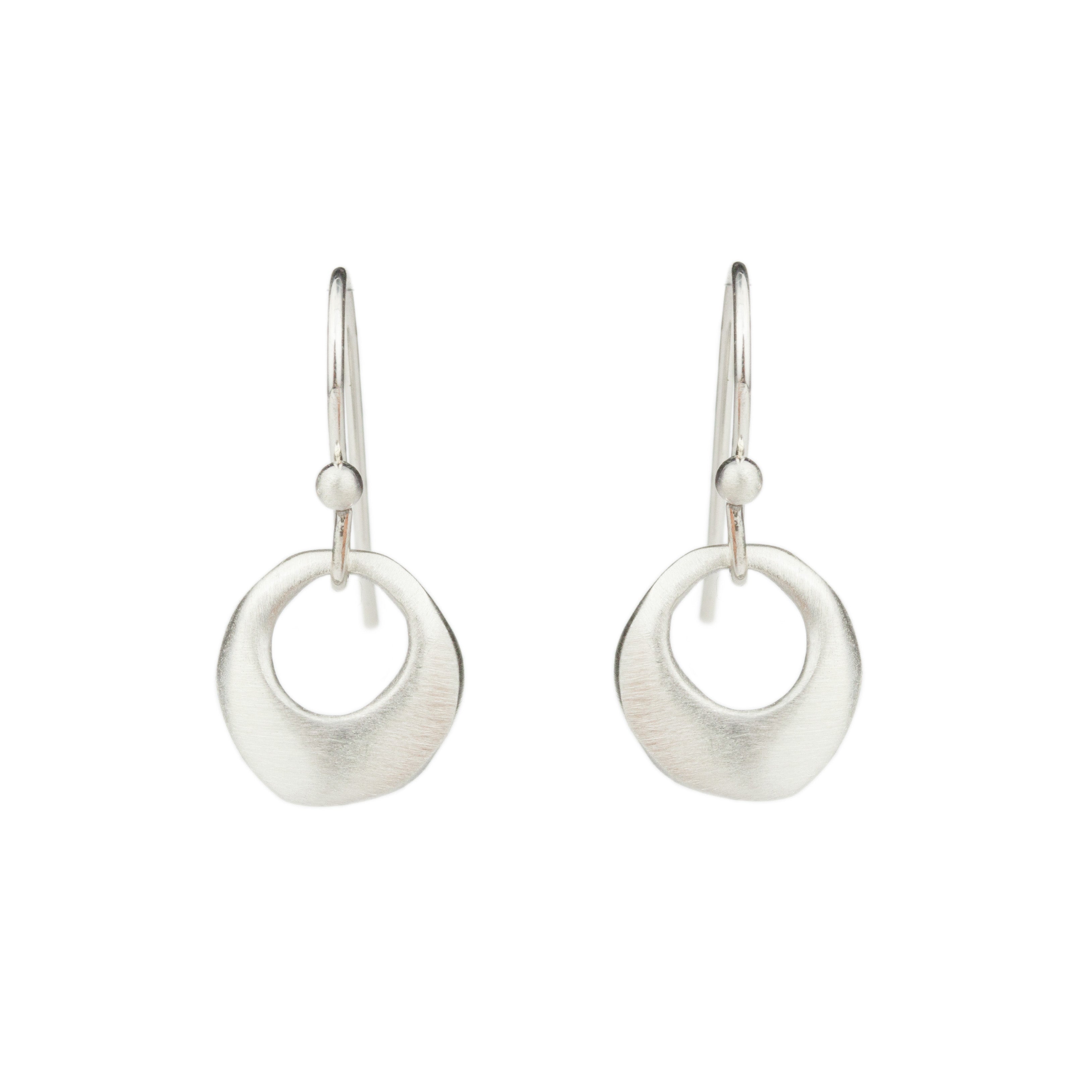 Small Open Circle Earrings-Philippa Roberts